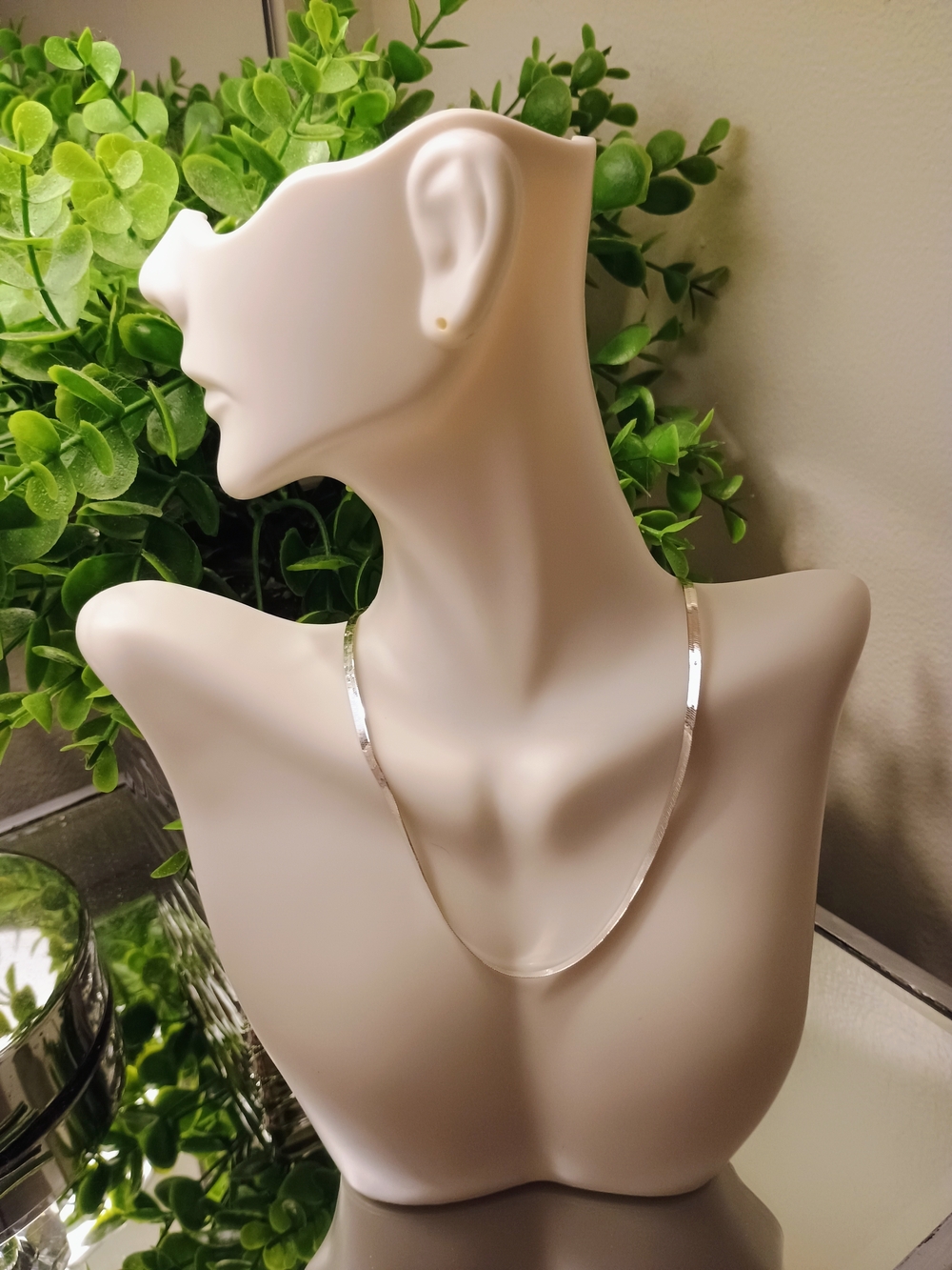 NWT 925 Silver Herringbone Necklace